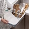 Portable Foldable Dinnerware Dish Drying Rack - Image 5